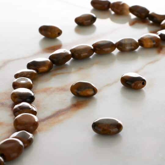 Yellow Tigereye Oval Beads, 10mm by Bead Landing™